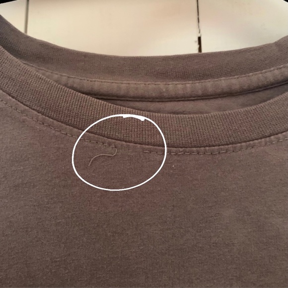 Distressed Men's Work Shirt Gray 100% Cotton Short Sleeve T-Shirt - Picture 5 of 9